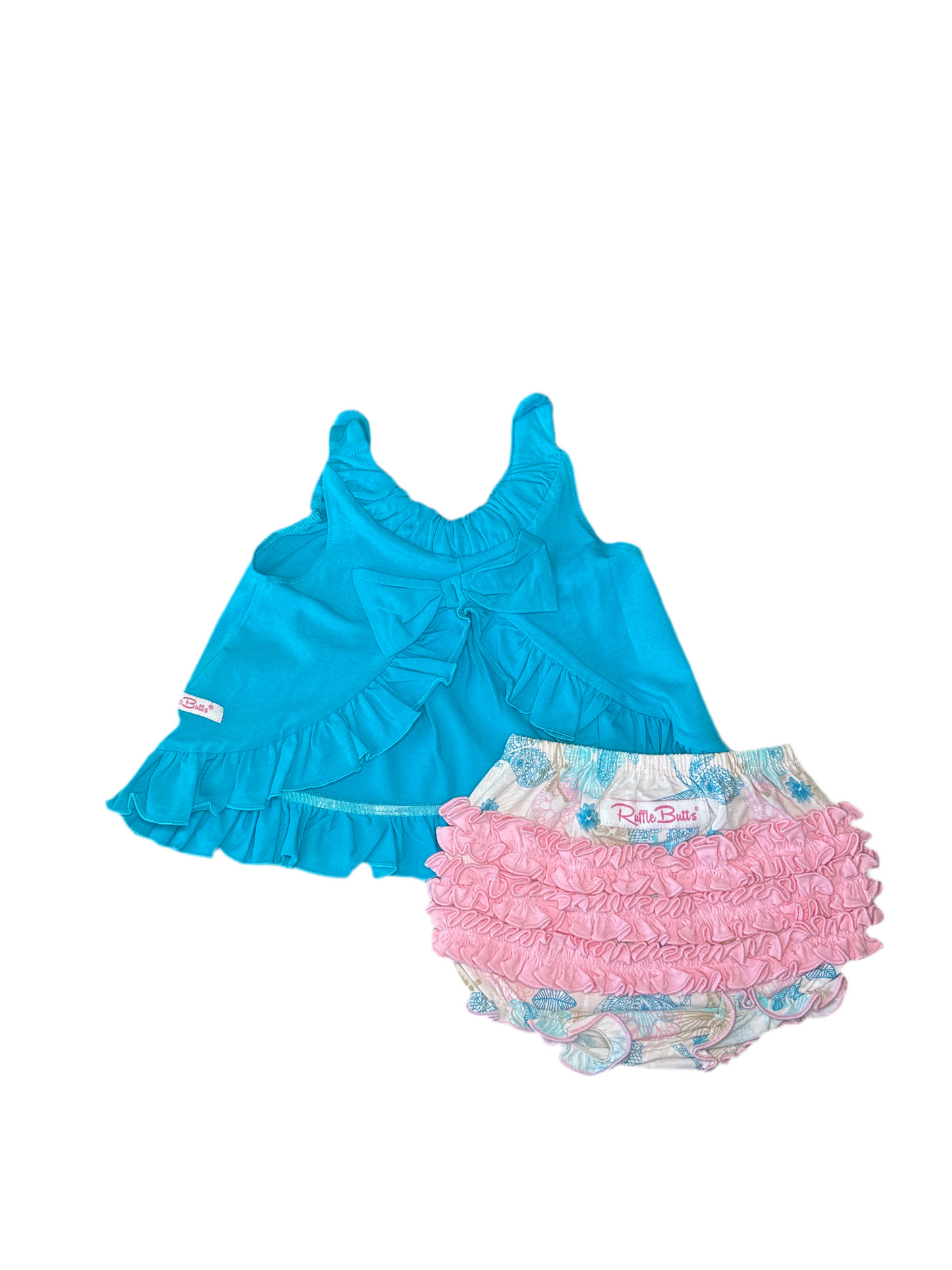 Girls Summer Cross Back and Diaper Cover