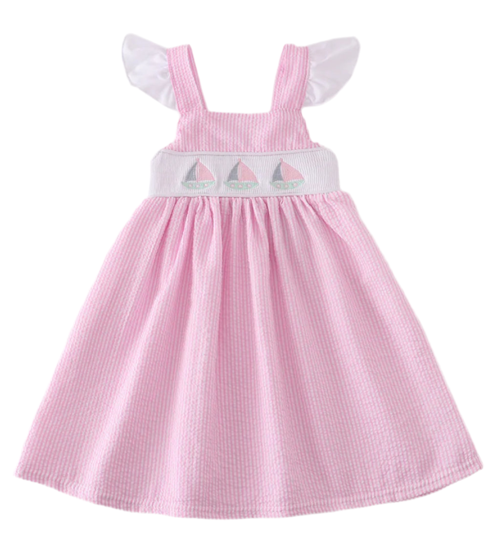 Smocked Sailboat Dress