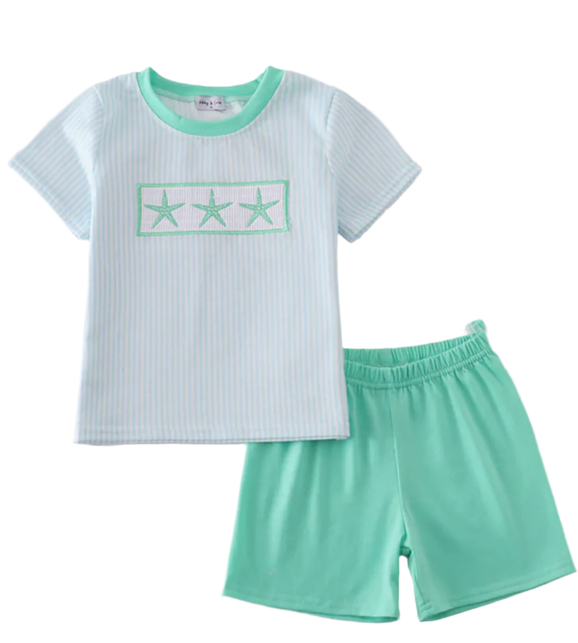 Boys Teal Starfish Set